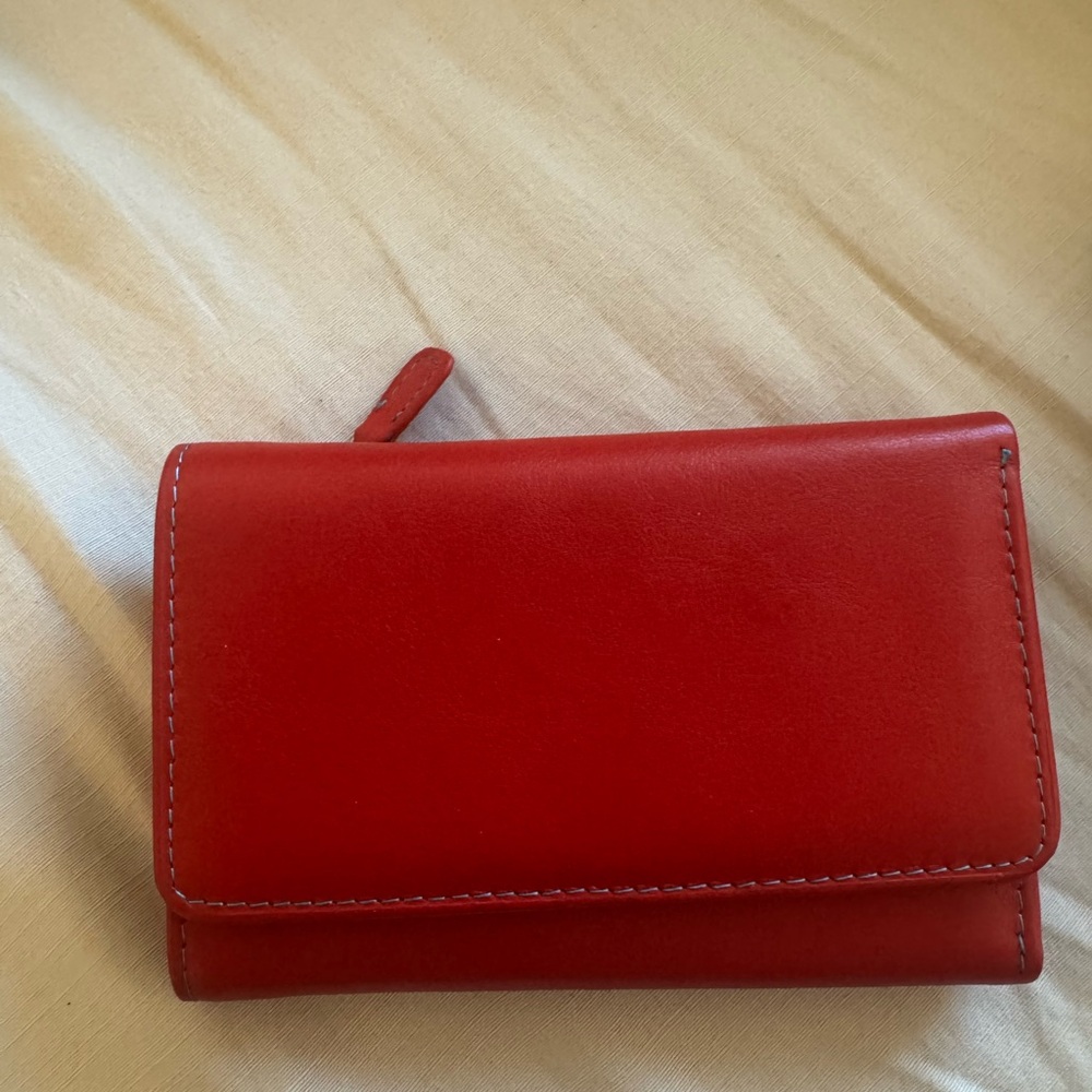 Vera Pelle Vibrant Red Women's Wallet